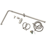 RAIN SHOWER UNIVERSAL INLET - SQUARE BRUSHED NICKEL