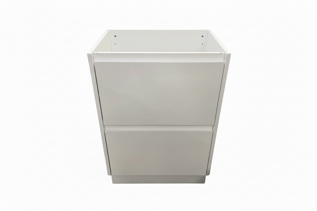 PLYWOOD POLO 600 WHITE FLOOR STANDING VANITY - BASE ONLY