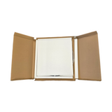600MM ROUND MIRROR WITH METAL BLACK FRAME