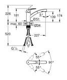 EUROSMART NEW KITCHEN MIXER WITH PULL-OUT SPRAY CHROME