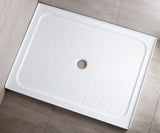 SHOWER TRAY 900 X900 4 SIDE LIP CENTER WASTE