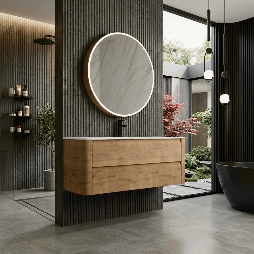 BROOKLYN Wall Hung Plywood VANITY 1200MM SINGLE BASIN