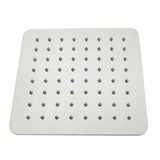 8 inch Square Chrome Twin Shower Set Bottom Water Inlet 3 Functions Handheld