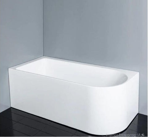 PHOENIX WHITE BACK TO WALL BATHTUB 1700W LEFT HAND CORNER