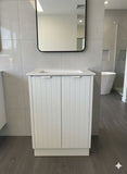 FLUTED HERITAGE 600 VANITY 2 DOORS - BASE ONLY
