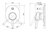 CONCETTO DIVERTER MIXER CHROME