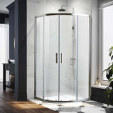 TORINO 900 x 900 CHROME SHOWER 8MM Glass Only