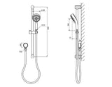 TEMPESTA COSMO SLIDE SHOWER CHROME