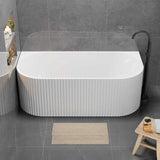 FLUTED WHITE FREE-STANDING BATHTUB 1700W