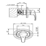 Methven Promix Shower Mixer Chrome