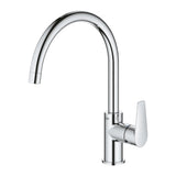 BAUEDGE NEW GOOSENECK KITCHEN MIXER CHROME