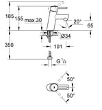 CONCETTO BASIN MIXER CHROME