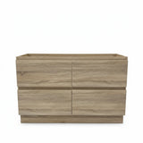 PLYWOOD POLO 1800 LIGHT OAK FLOOR STANDING VANITY (DOUBLE BASIN) - BASE ONLY