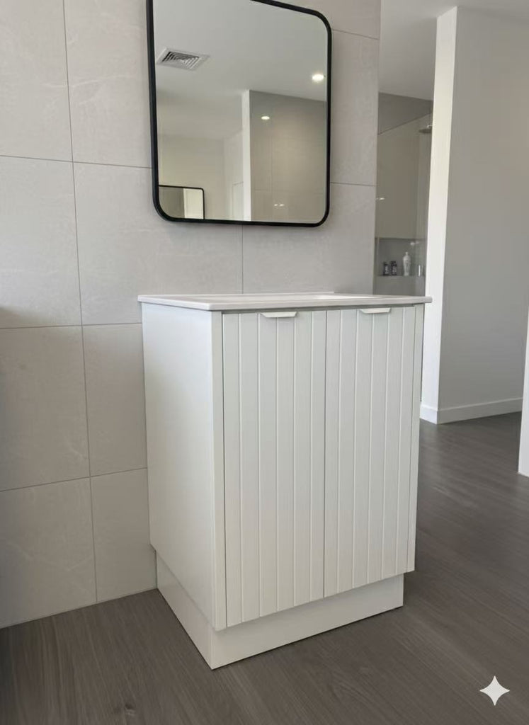 FLUTED HERITAGE 600 VANITY 2 DOORS - BASE ONLY