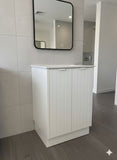 FLUTED HERITAGE 600 VANITY 2 DOORS - BASE ONLY