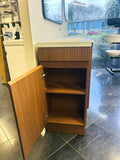PLYWOOD 400mm EMMA FLUTED RIVIERA OAK FREESTANDING VANITY WITH CERAMIC TOP