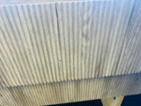 PLYWOOD 600 WALNUT FLUTED WALL HUNG VANITY WITH CERAMIC TOP - BASE ONLY