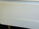 PLYWOOD 600 MATTE WHITE FLUTED WALL HUNG VANITY - BASE ONLY