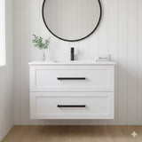 HAMPTON PLYWOOD 900 WALL-HUNG VANITY WITH CERAMIC TOP