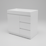 PLYWOOD MADRID 900 WHITE FLOOR STANDING VANITY WITH CERAMIC TOP