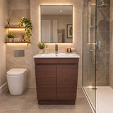 PLYWOOD 600 RIVIERA OAK SLIM 2 DOOR WITH MIDDLE TAP CERAMIC TOP