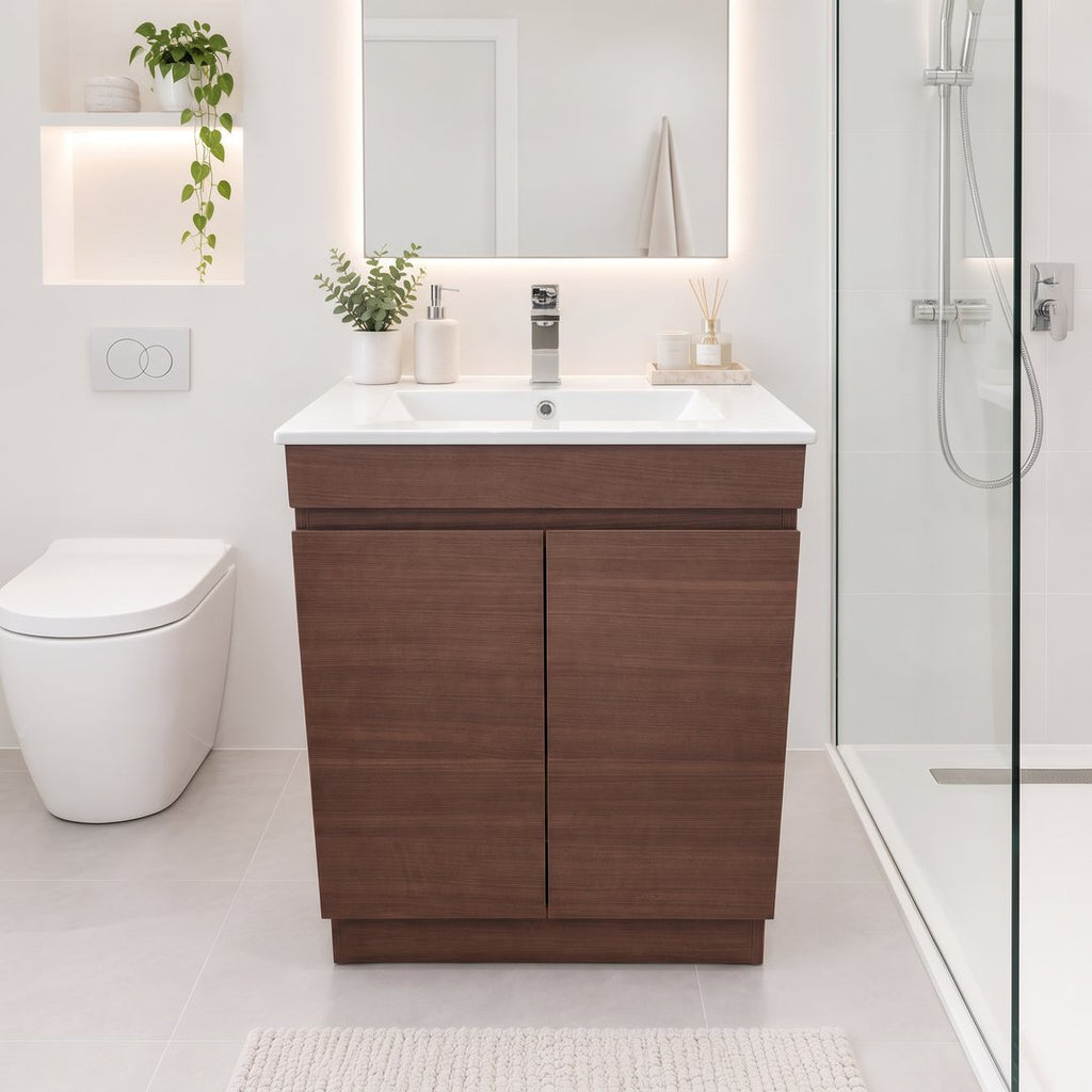 PLYWOOD 600 RIVIERA OAK SLIM 2 DOOR WITH MIDDLE TAP CERAMIC TOP