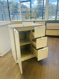 FLUTED WHITE HERITAGE 750 VANITY 1 DOOR 3 DRAWER - BASE ONLY