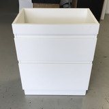 PLYWOOD WHITE GLOSS SLIM VANITY 600x360 - BASE ONLY