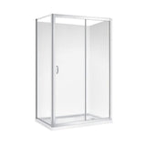 CUBO 1200 x 900 CHROME SHOWER, CENTRE WASTE