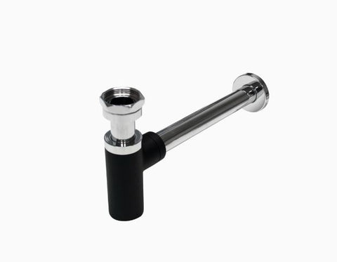 SUBWAY BOTTLE TRAP MATTE BLACK/CHROME