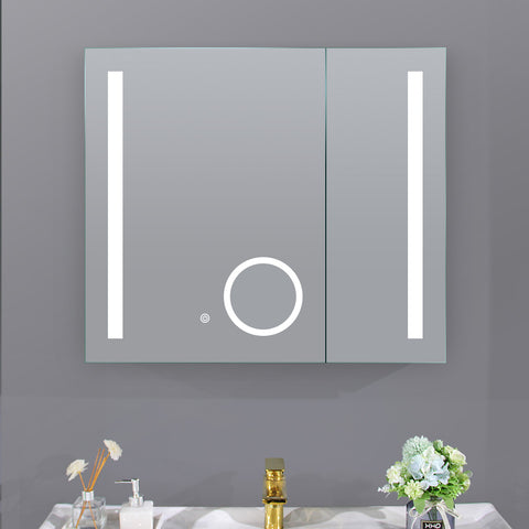 MIRROR LED CABINET 750MM WIDE
