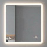 LED mirror rectangle 750MMX750MM with Rim and Demister Touch Switch 3 Colours