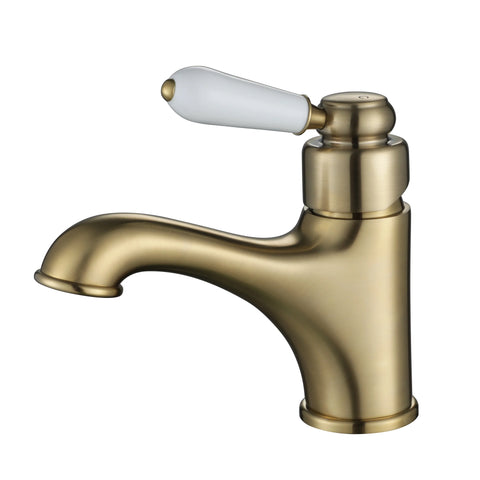BORDEAUX BASIN MIXER BRUSHED BRONZE