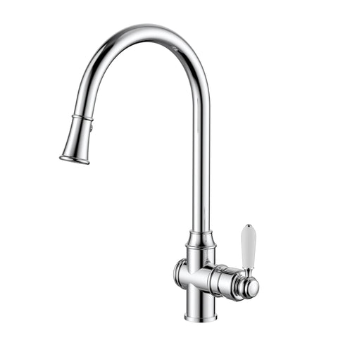 BORDEAUX PULL OUT KITCHEN MIXER CHROME
