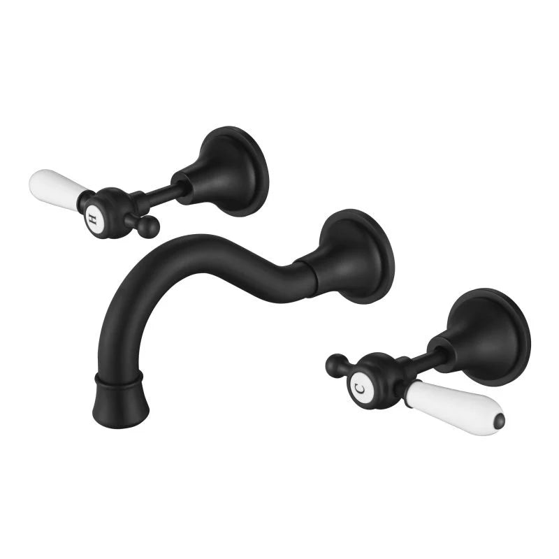BORDEAUX WALL SPA AND SINK SET BLACK