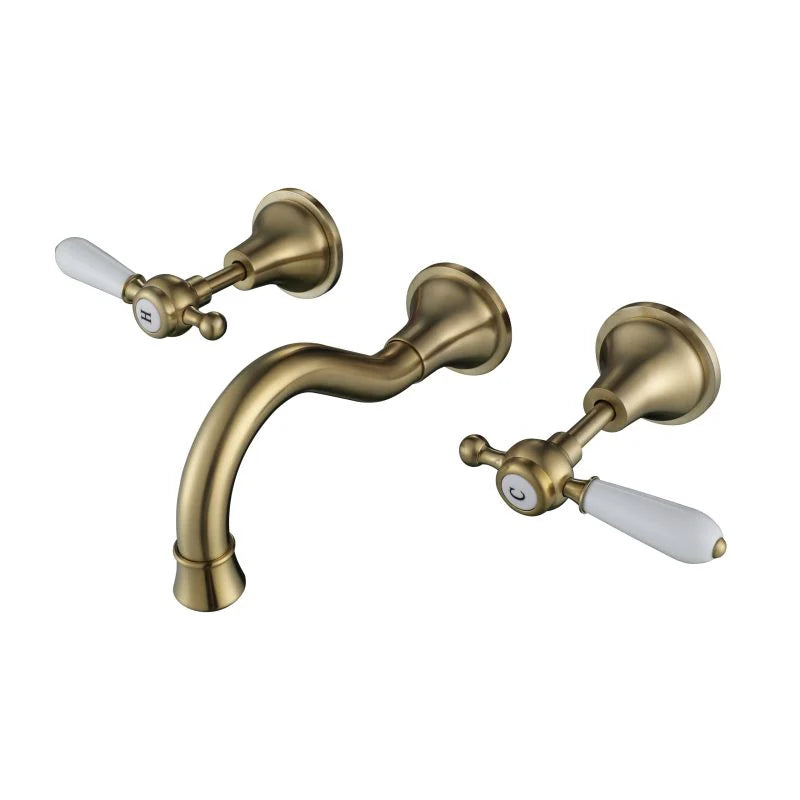 BORDEAUX WALL SPA AND SINK SET BRUSHED BRONZE