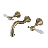 BORDEAUX WALL SPA AND SINK SET BRUSHED BRONZE