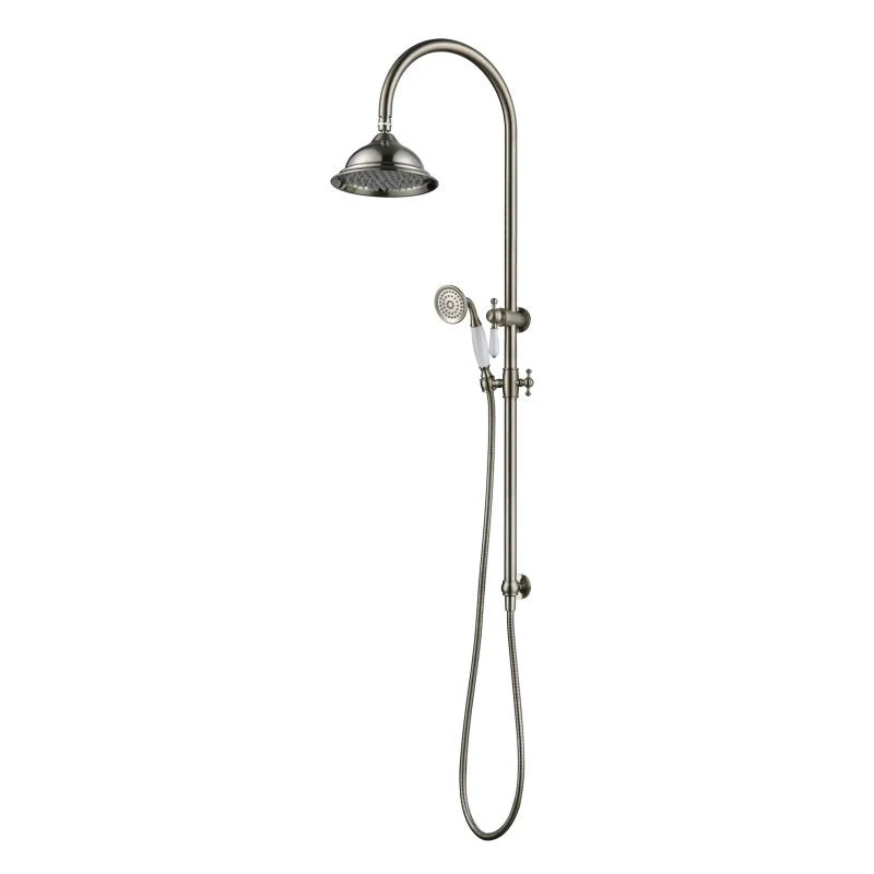 BORDEAUX ROUND SHOWER COLUMN SET BRUSHED NICKEL