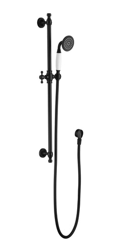 BORDEAUX SHOWER ON RAIL BLACK