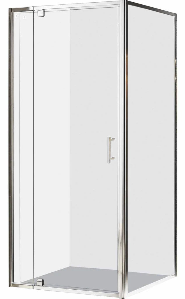 Cubo 750 x 900 Chrome Shower (GLASS ONLY) with 750mm Door
