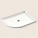 TONDO ROUND SHOWER TRAY CENTRE WASTE 1200x900 RIGHT HAND SIDE