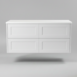 PLYWOOD HAMPTON 1500 WALL HUNG VANITY (SINGLE BASIN) WITH CERAMIC TOP