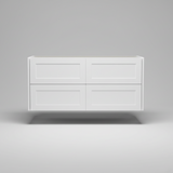 PLYWOOD HAMPTON 1200 WALL HUNG VANITY (DOUBLE BASIN) - BASE ONLY