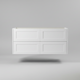 PLYWOOD HAMPTON 1500 WALL HUNG VANITY (SINGLE BASIN) WITH CERAMIC TOP