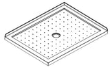 CUBO 1200 x 900 CHROME SHOWER (RHS), CENTRE WASTE