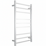 HEATED TOWEL RAIL - SQUARE 9 BARS CHROME