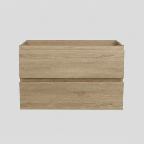 PLYWOOD NELSON 600 LIGHT OAK WALL HUNG VANITY - BASE ONLY