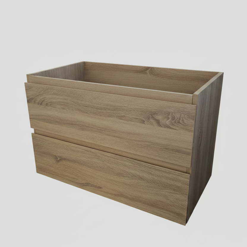 PLYWOOD NELSON 1000 LIGHT OAK WALL HUNG VANITY - BASE ONLY