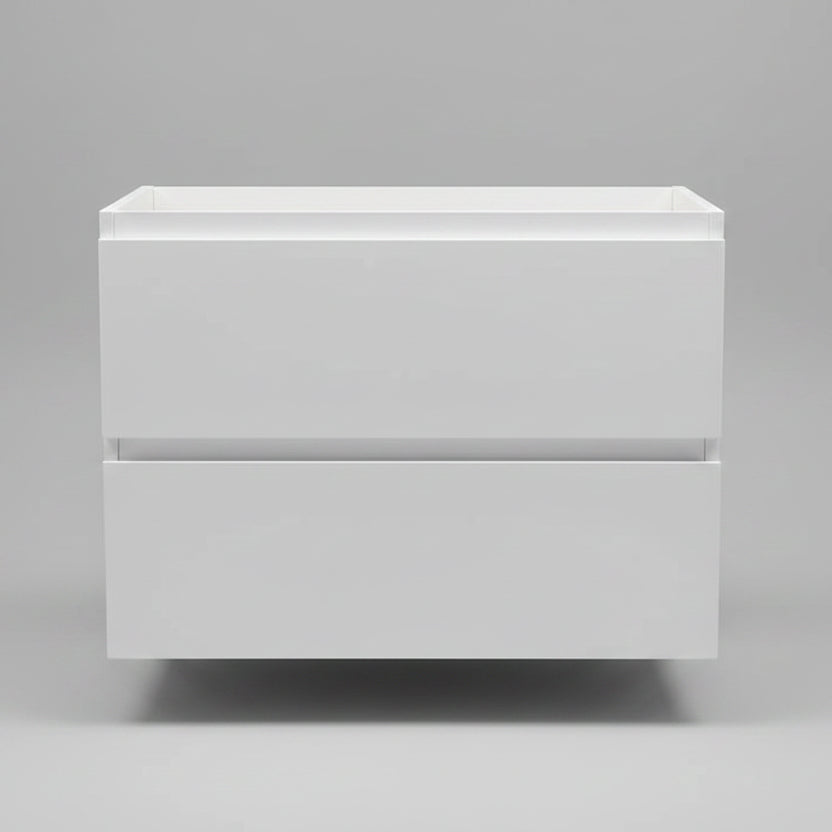 PLYWOOD NELSON 900 WHITE WALL HUNG VANITY - BASE ONLY