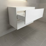 PLYWOOD NELSON 900 WHITE WALL HUNG VANITY - BASE ONLY